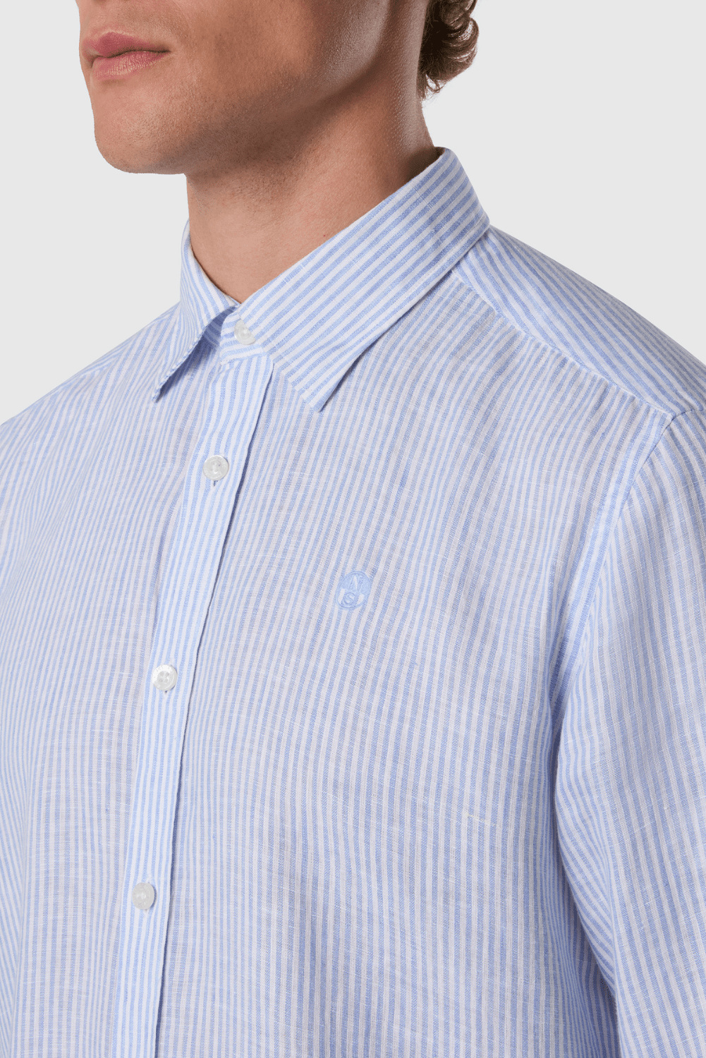 CHEMISE LIN RAYE – Image 3
